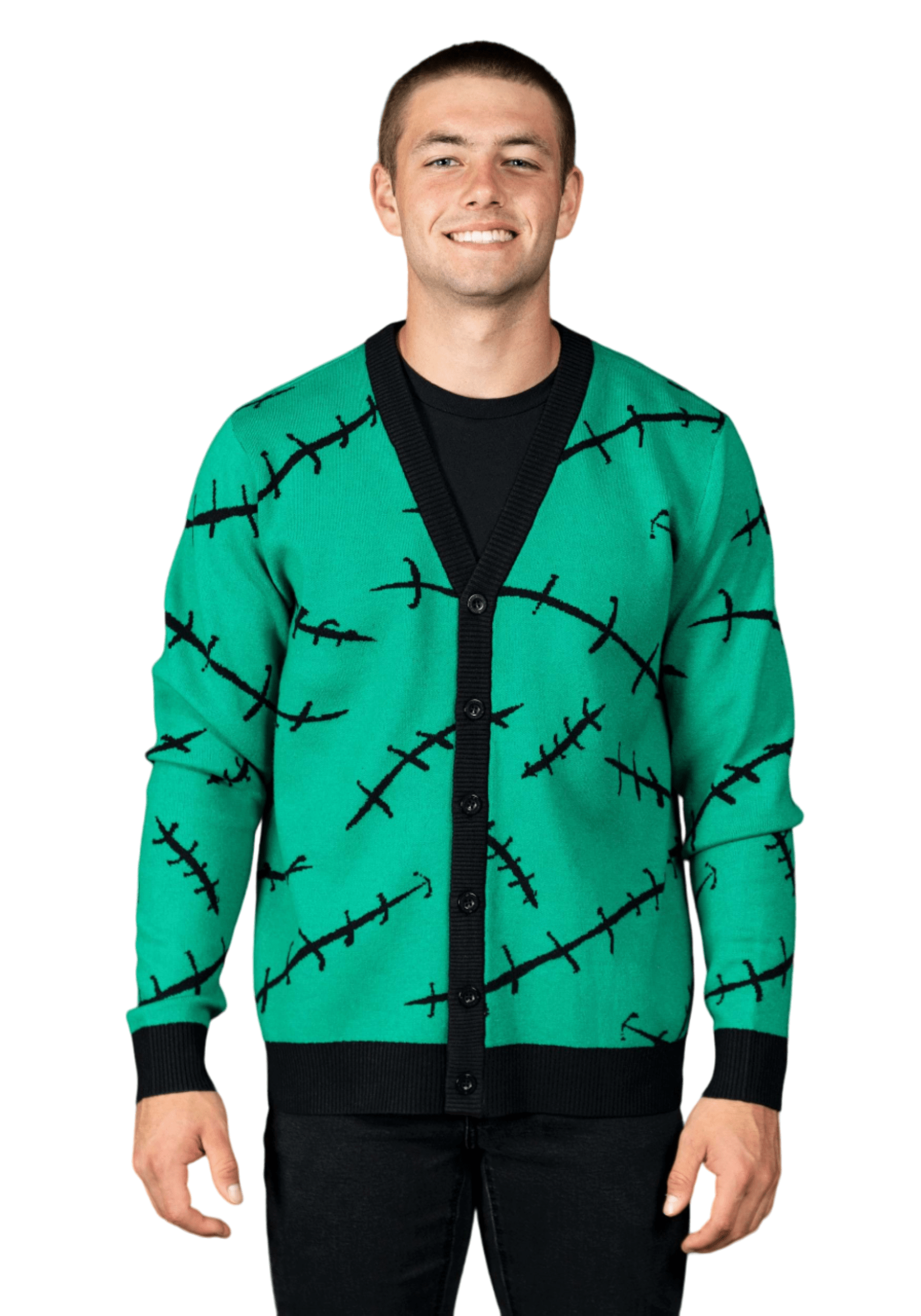 Cakeworthy Frankenstein Stitch Cardigan for Adults