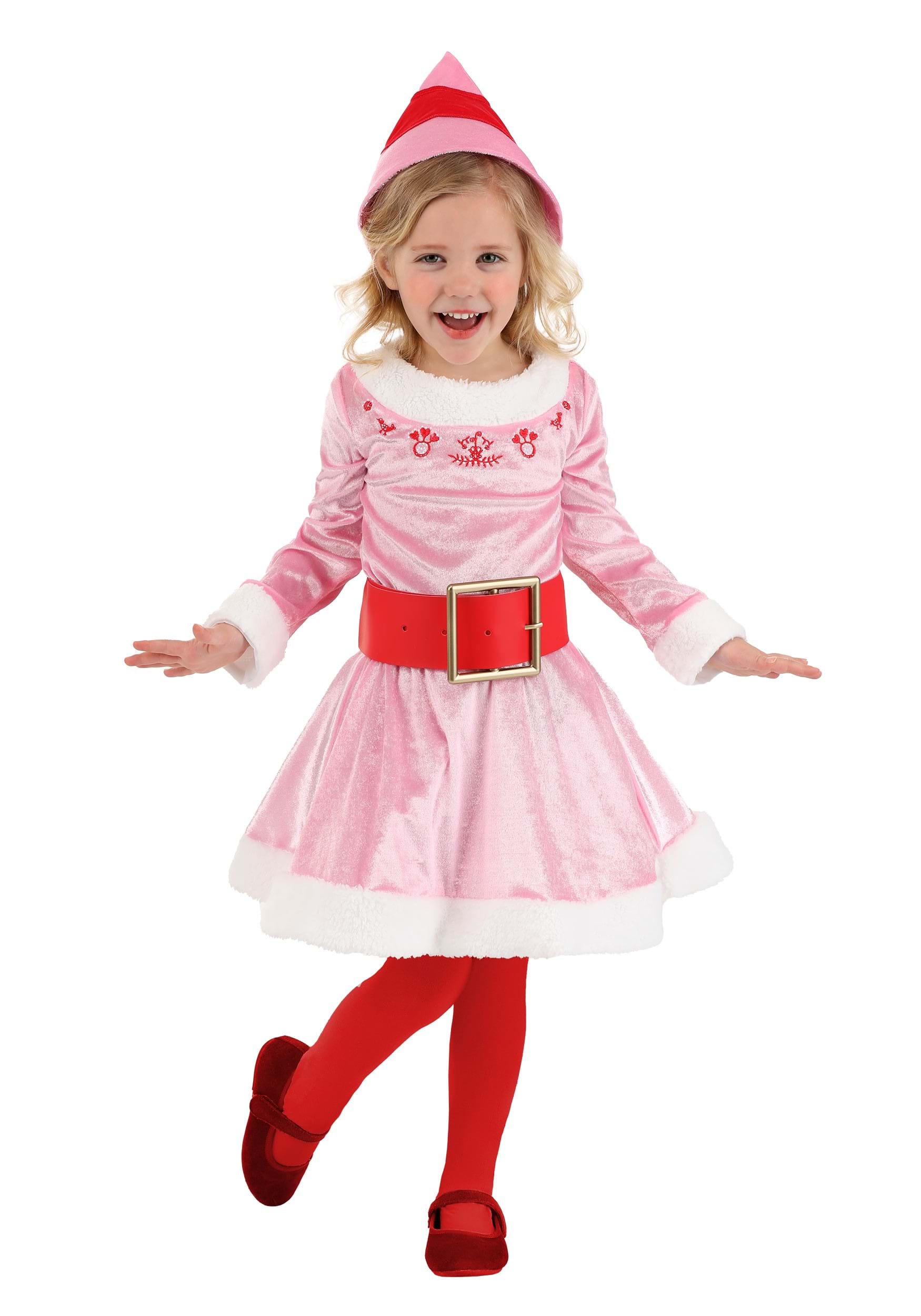 Photos - Fancy Dress ELF Jerry Leigh  Toddler Jovie Costume for Girls | Christmas Costumes Pink& 