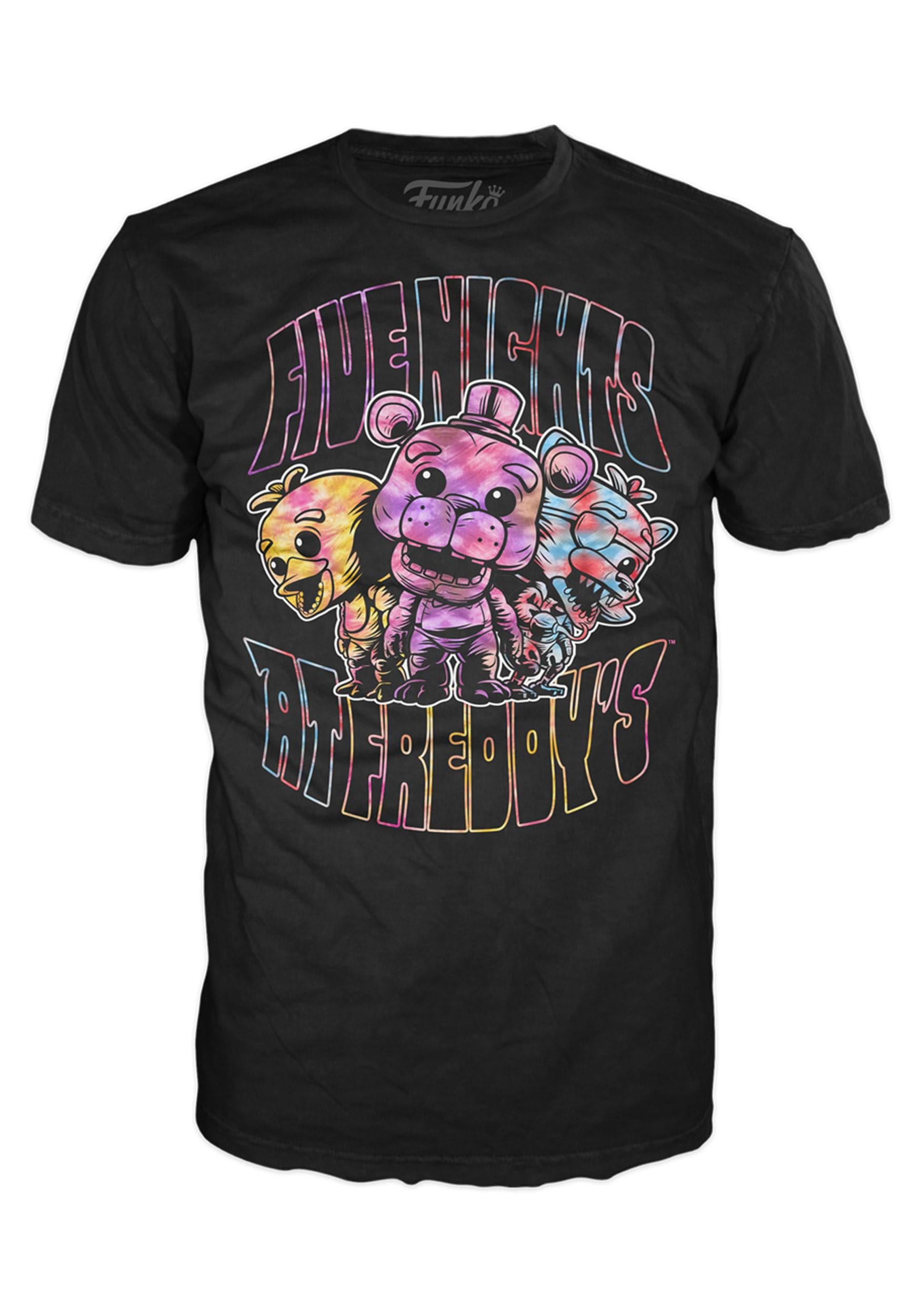Five Nights at Freddys Summer Tie Dye Funko Boxed Tee for Adults