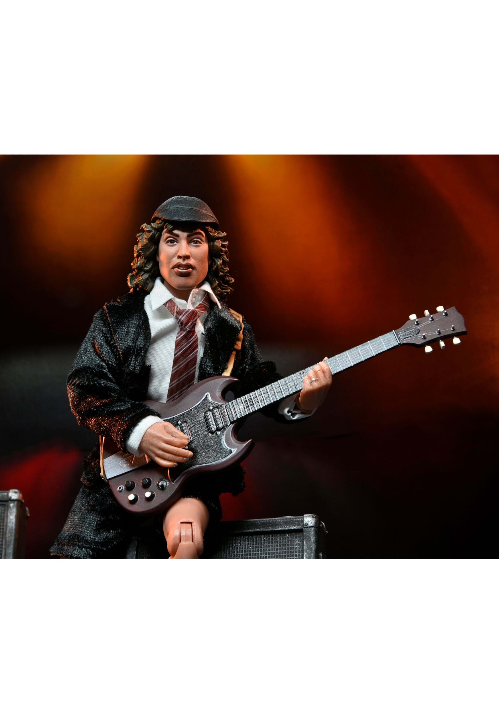 AC/DC Angus Young 8-Inch Clothed Collectible Action Figure