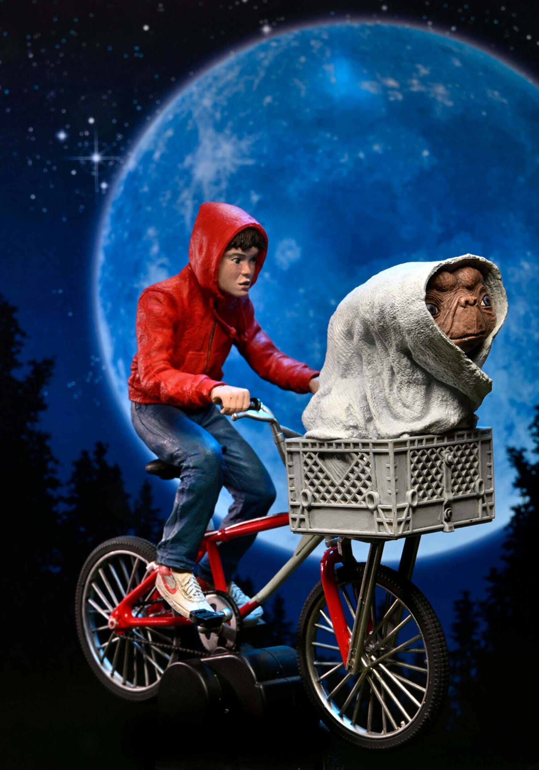 E.T. 40th Anniversary Elliott & E.T. on Bicycle Action Figure