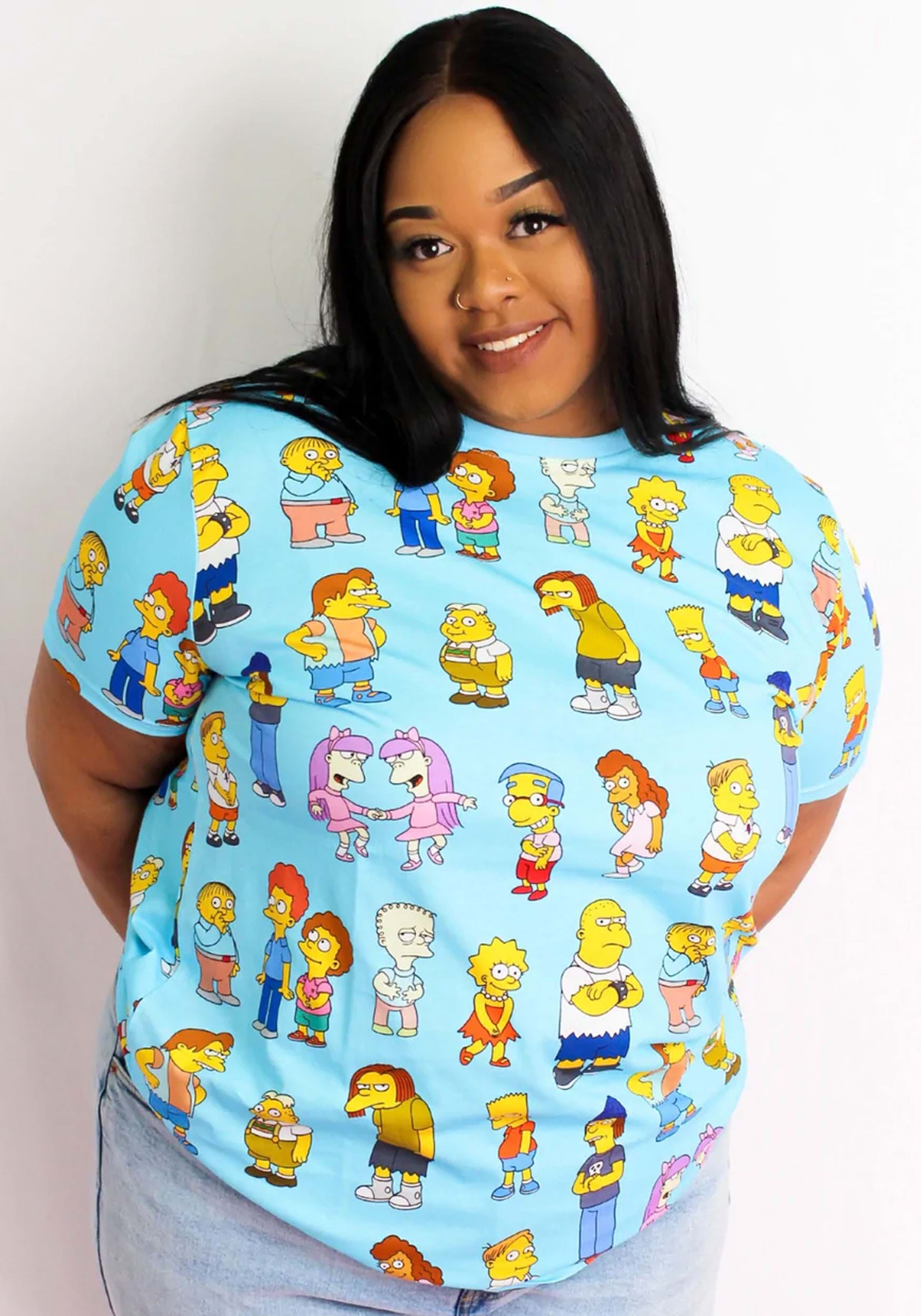 Simpsons Kids of Springfield AOP T-Shirt for Adults
