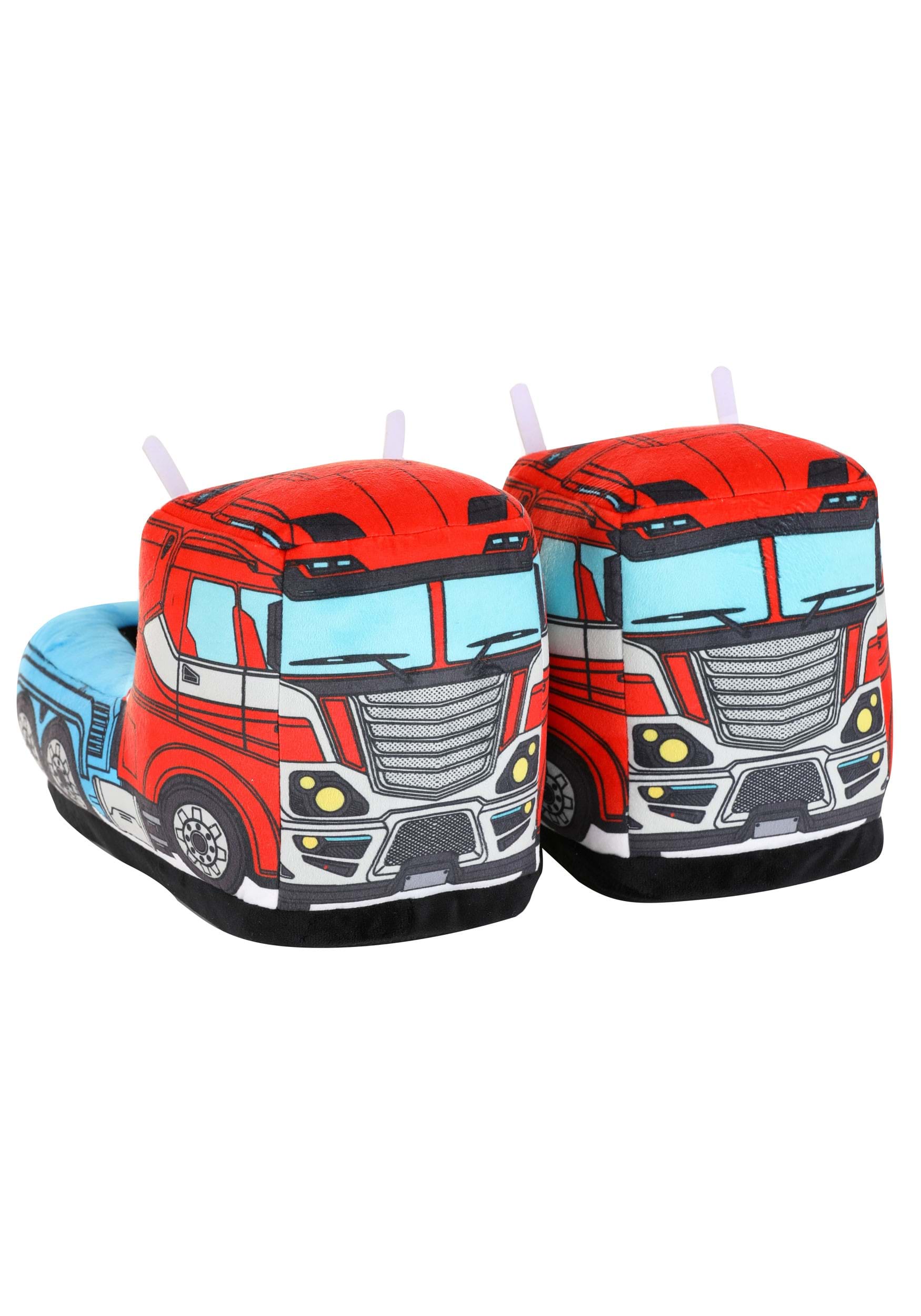 Transformers Optimus Prime Semi Truck Adult Slippers
