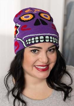 Adult Day of the Dead Knit Hat