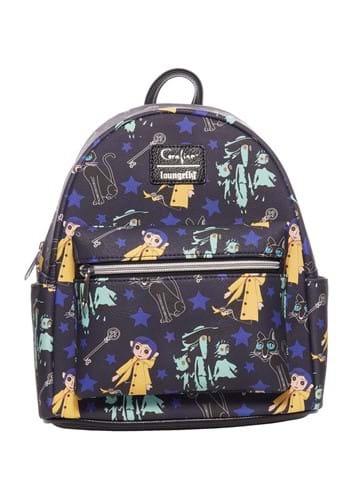 Loungefly Coraline All Over Print Mini Backpack