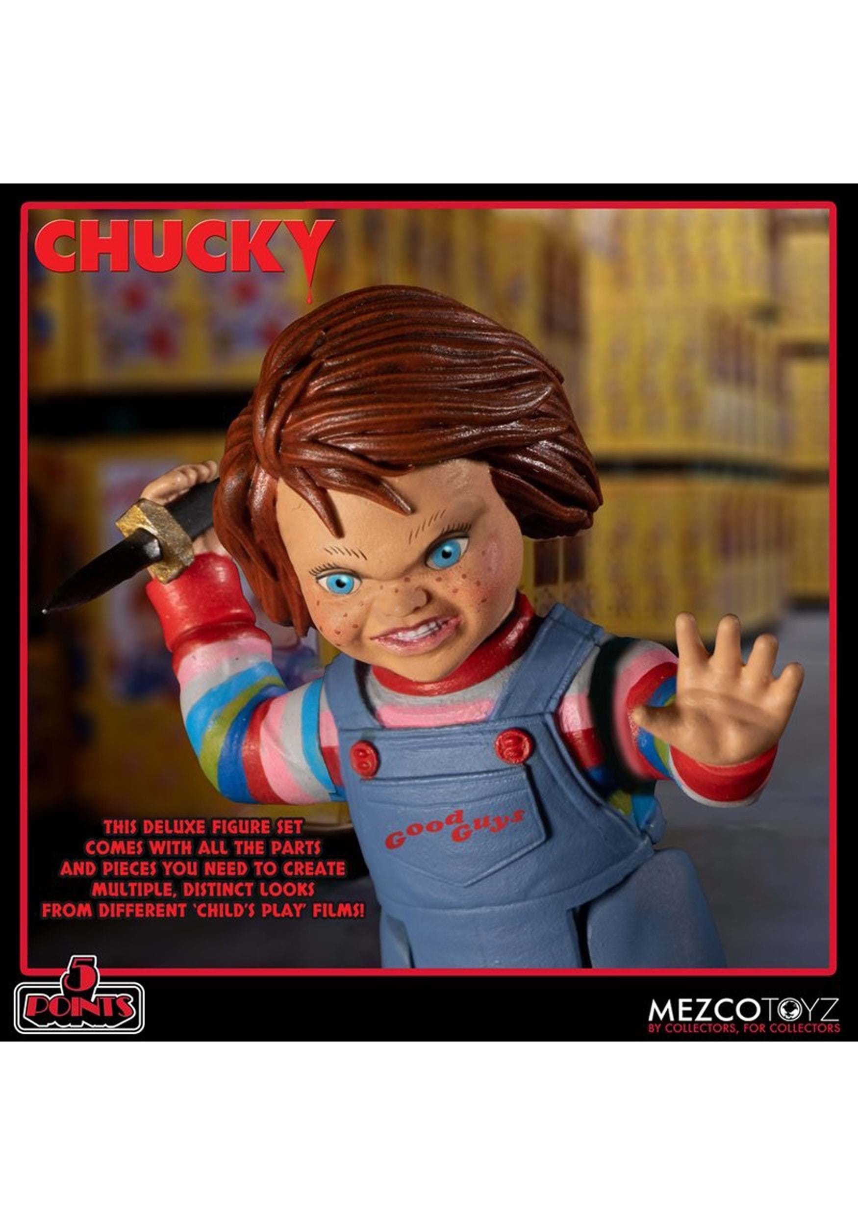 5 Points Chucky Deluxe Action Figure Set , Horror Collectibles