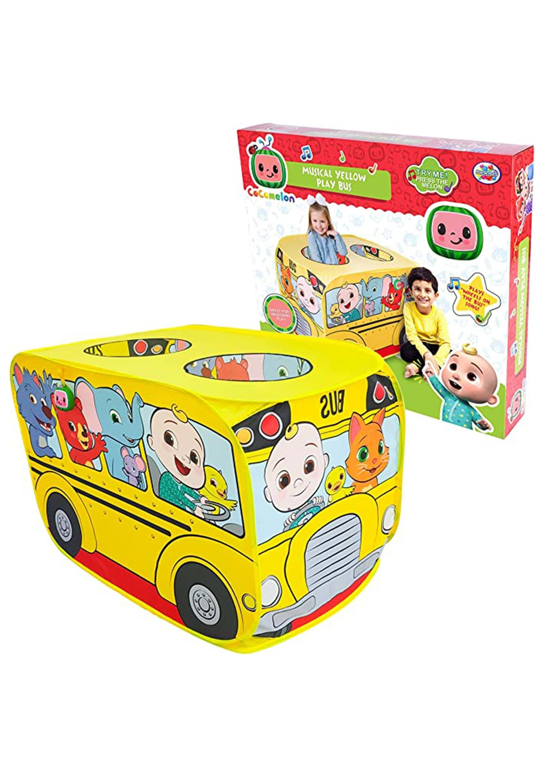 Cocomelon Musical Yellow School Bus Tent Playset
