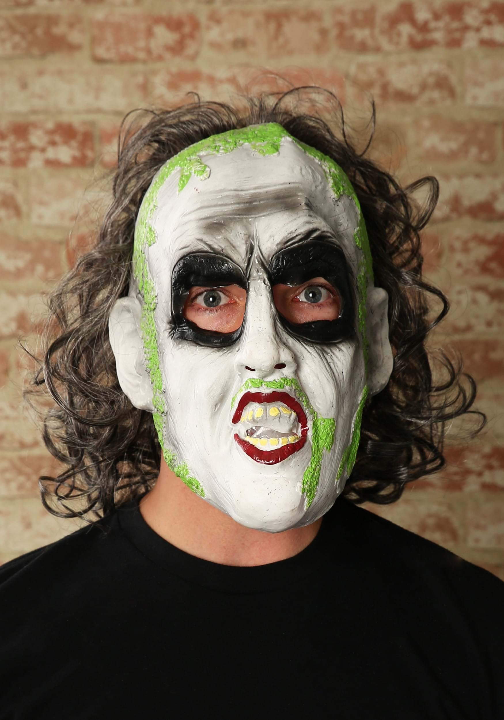 Beetlejuice 3/4 Vinyl Mask w/Hair