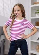 Girls Purple Care Bears Striped Skimmer Tee