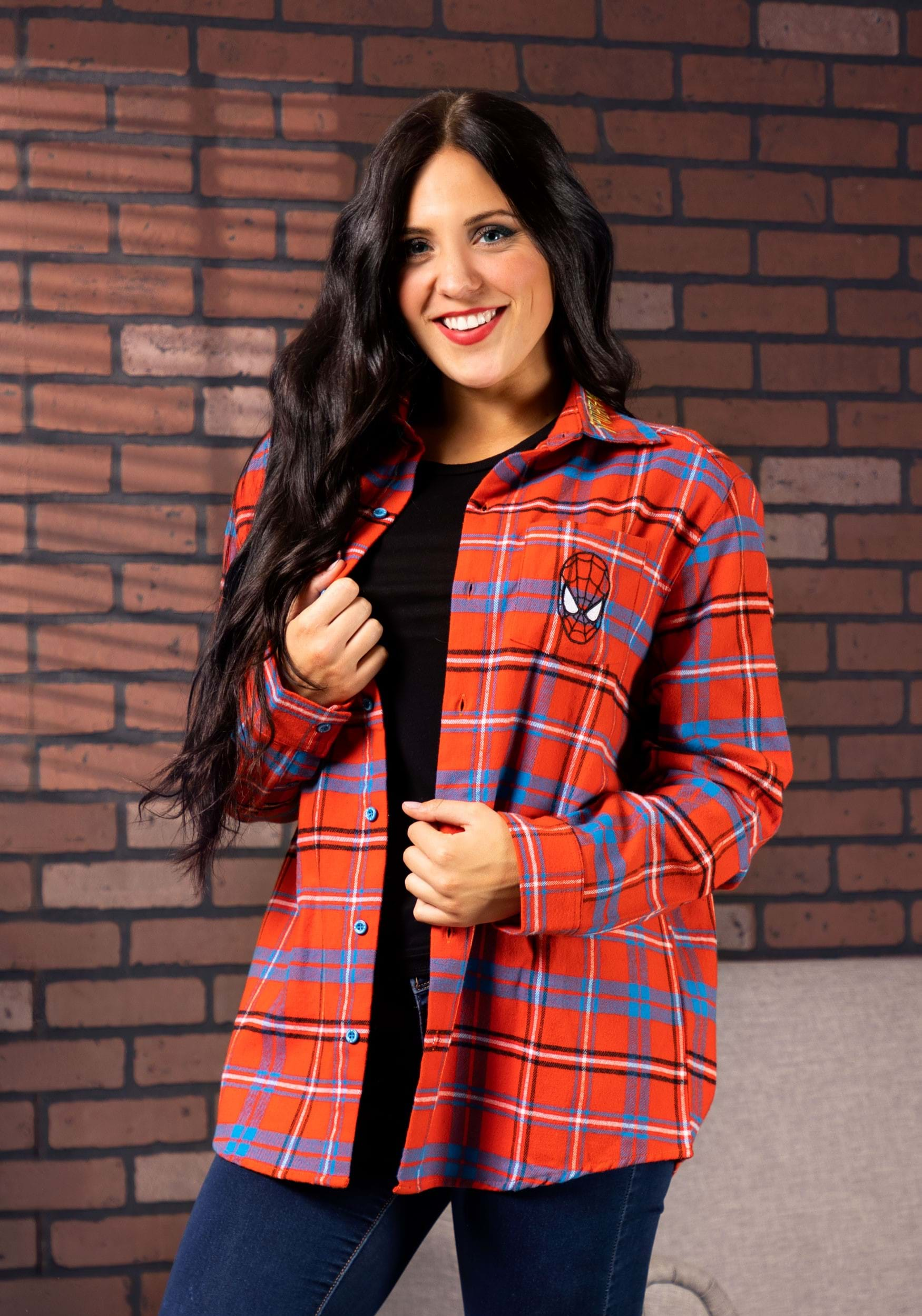 Red/Black Unisex Long Sleeve Flannel