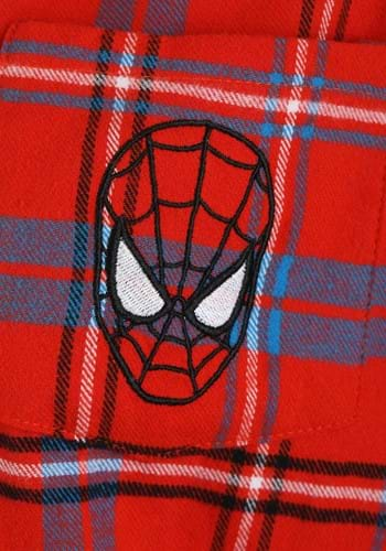 Adult Spider-Man Flannel Shirt | Spiderman Apparel