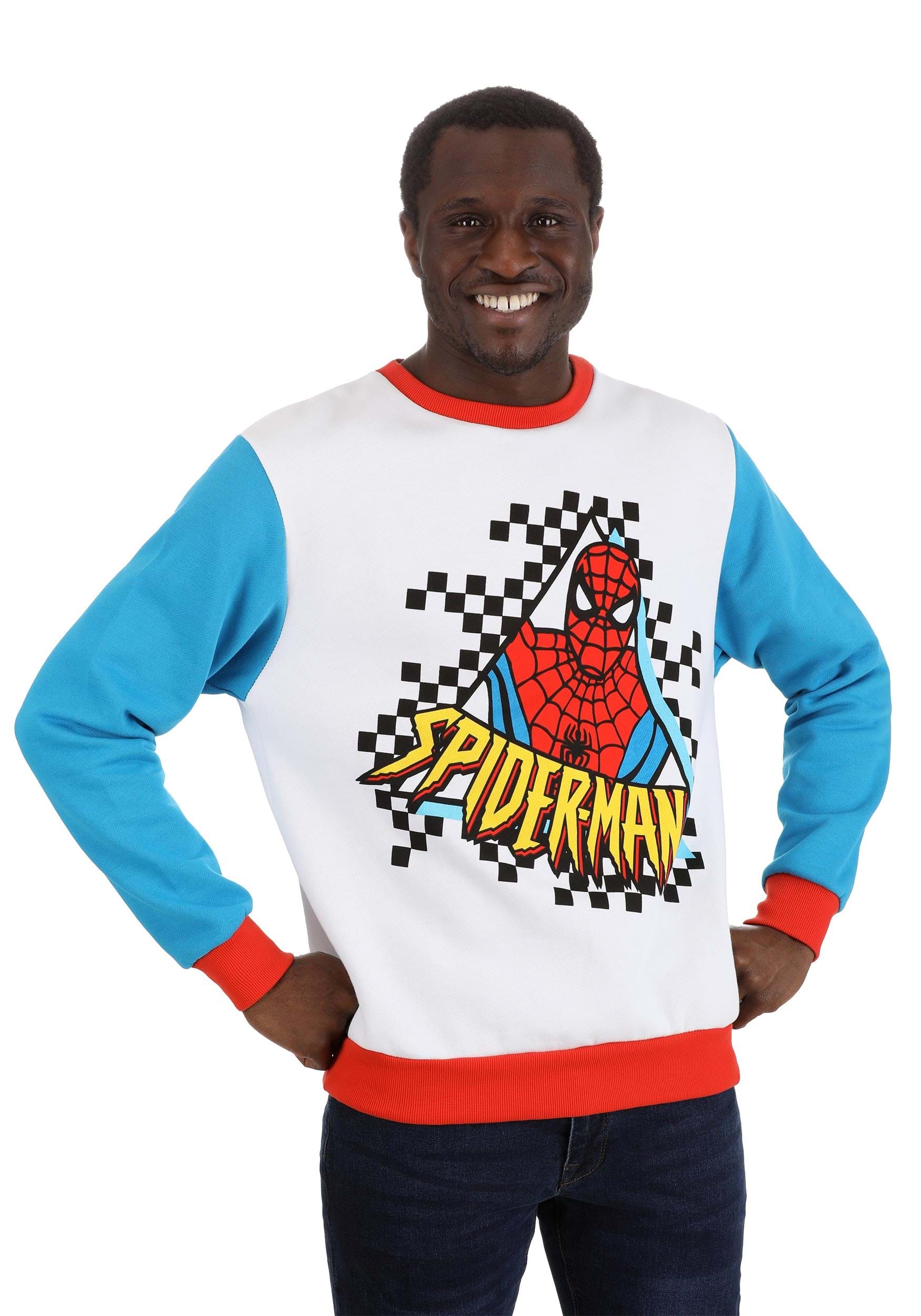 Cakeworthy Unisex Spider-Man Color Block Sweater for Adults