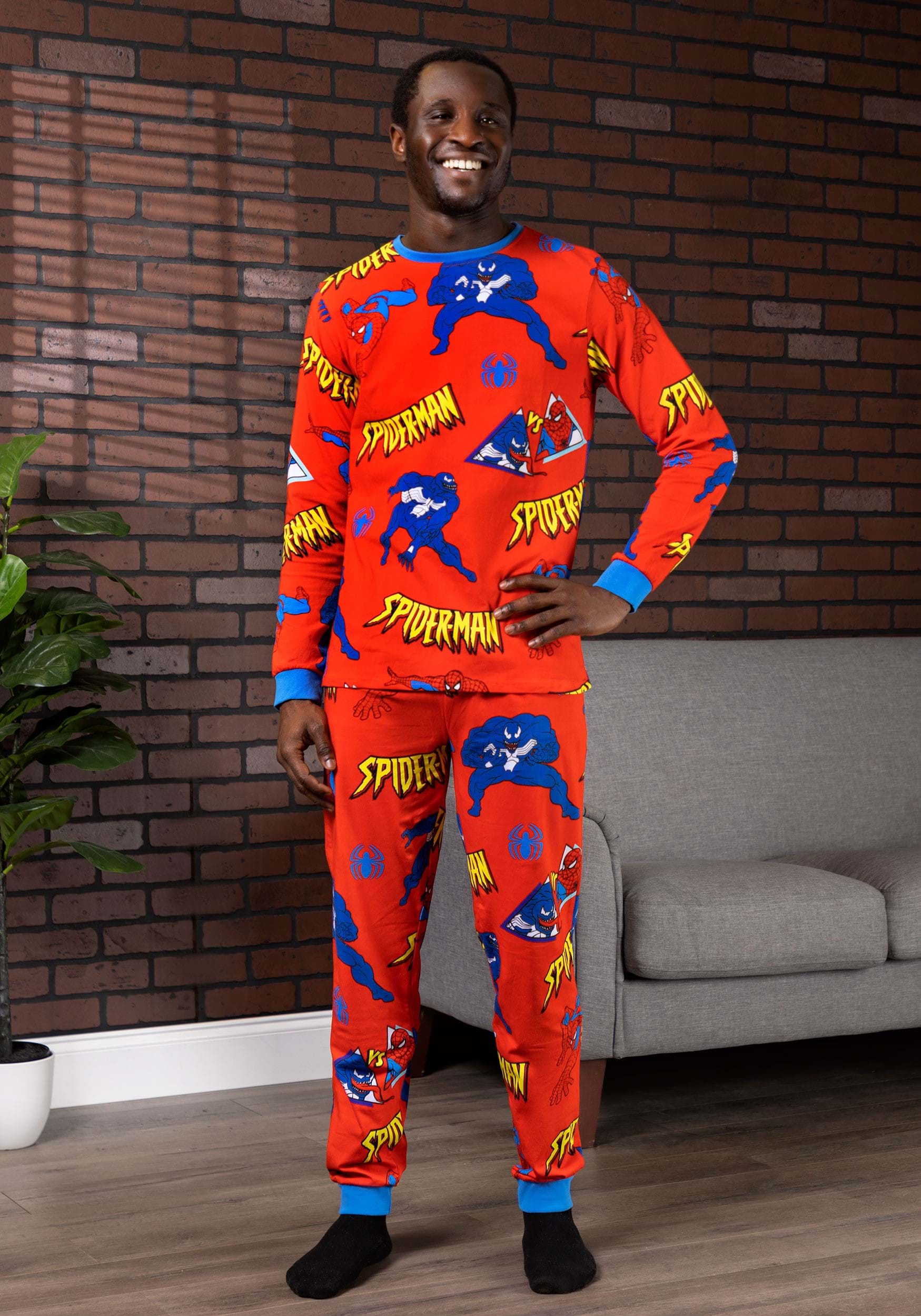 Cakeworthy Unisex Spider-Man PJ Set For Adults