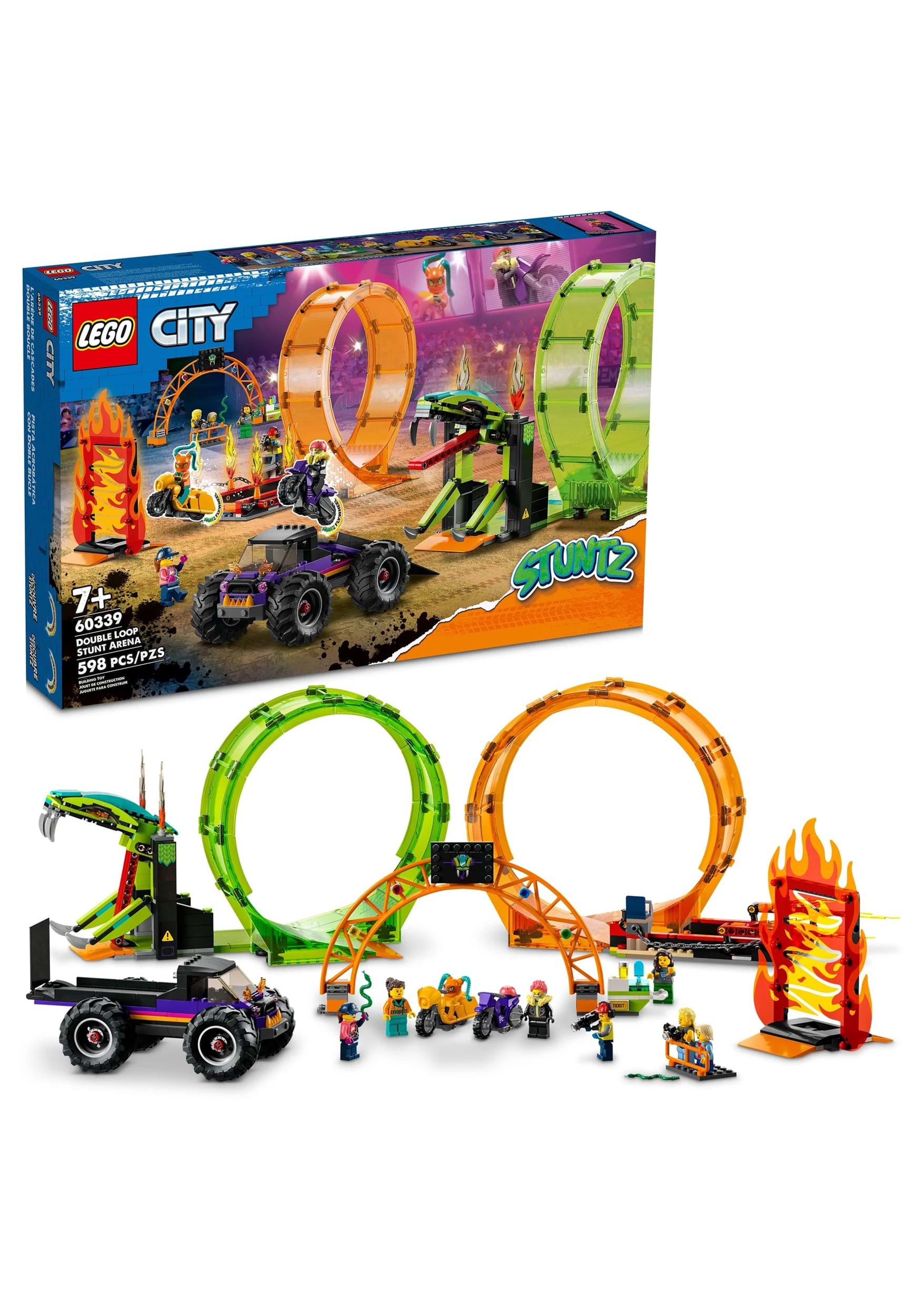 LEGO City Double Loop Stunt Arena Play Set For Kids
