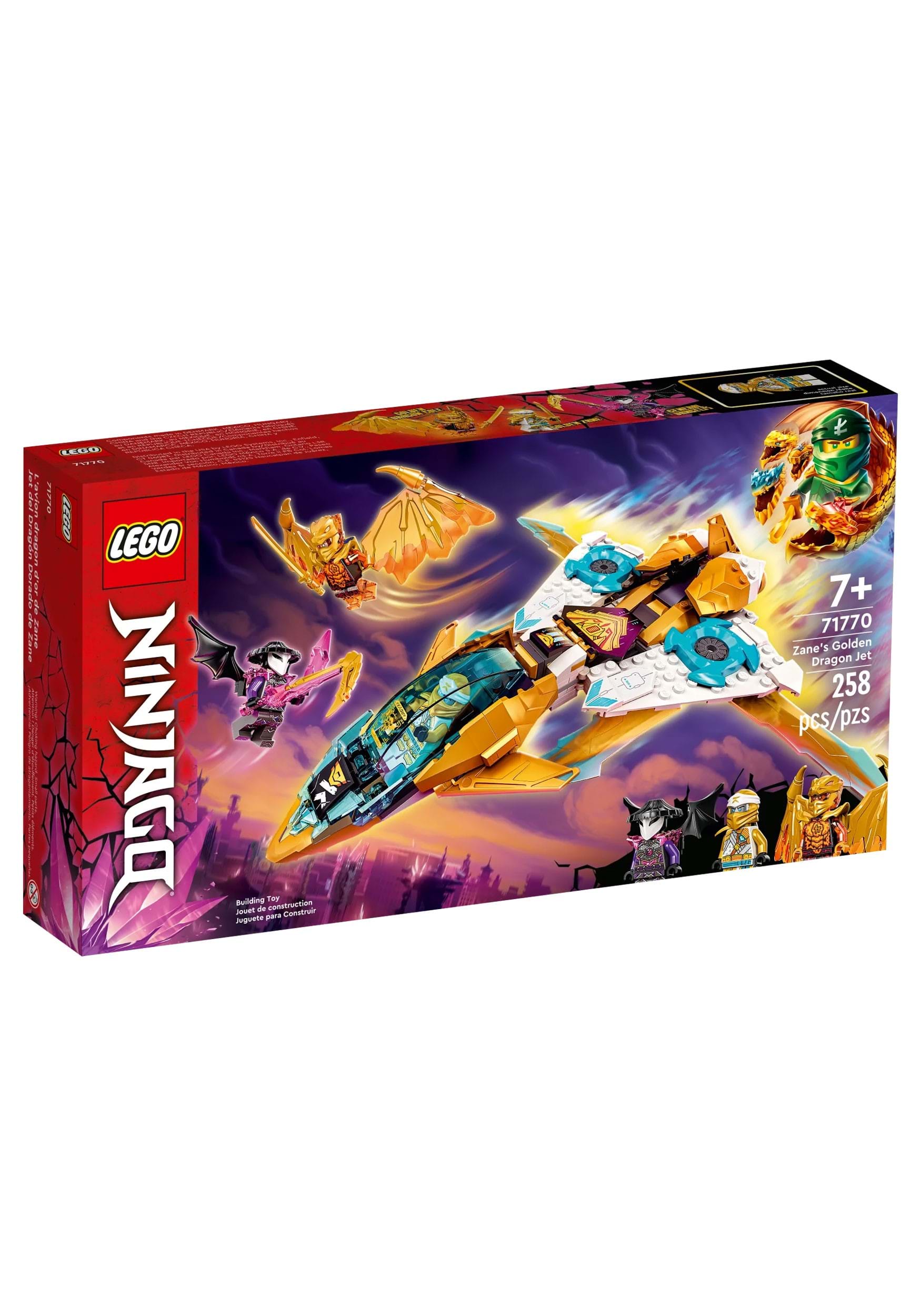 kandidatskole Samarbejdsvillig Invitere LEGO Ninjago Zane's Golden Dragon Jet Play Set for Kids