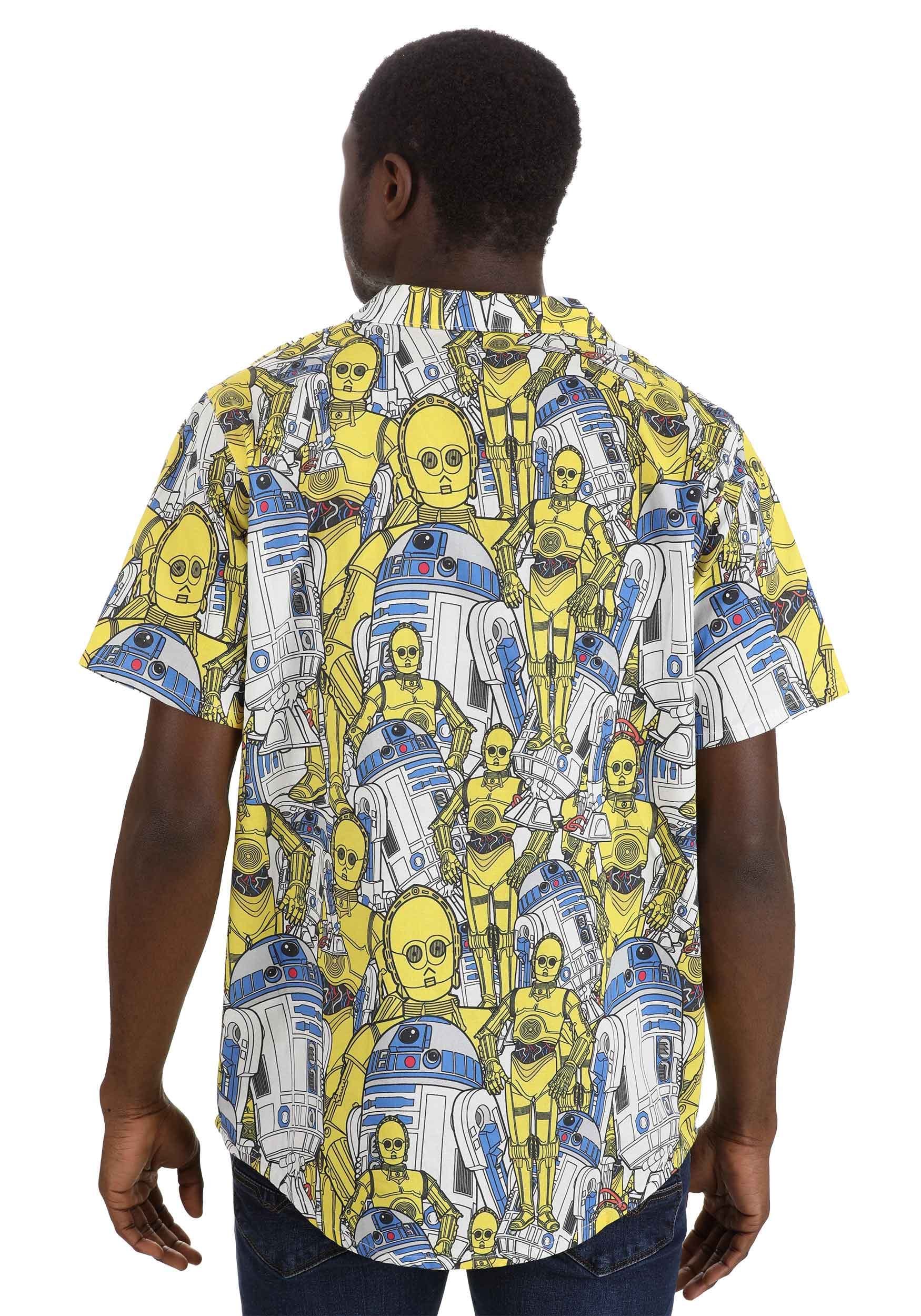 Cakeworthy Star Wars Droid AOP Button Up Shirt For Adults