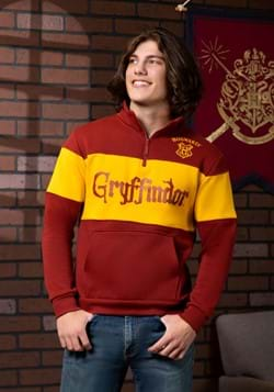 Adult Cakeworthy Gryffindor 1/4 Zip Sweater ALt 1