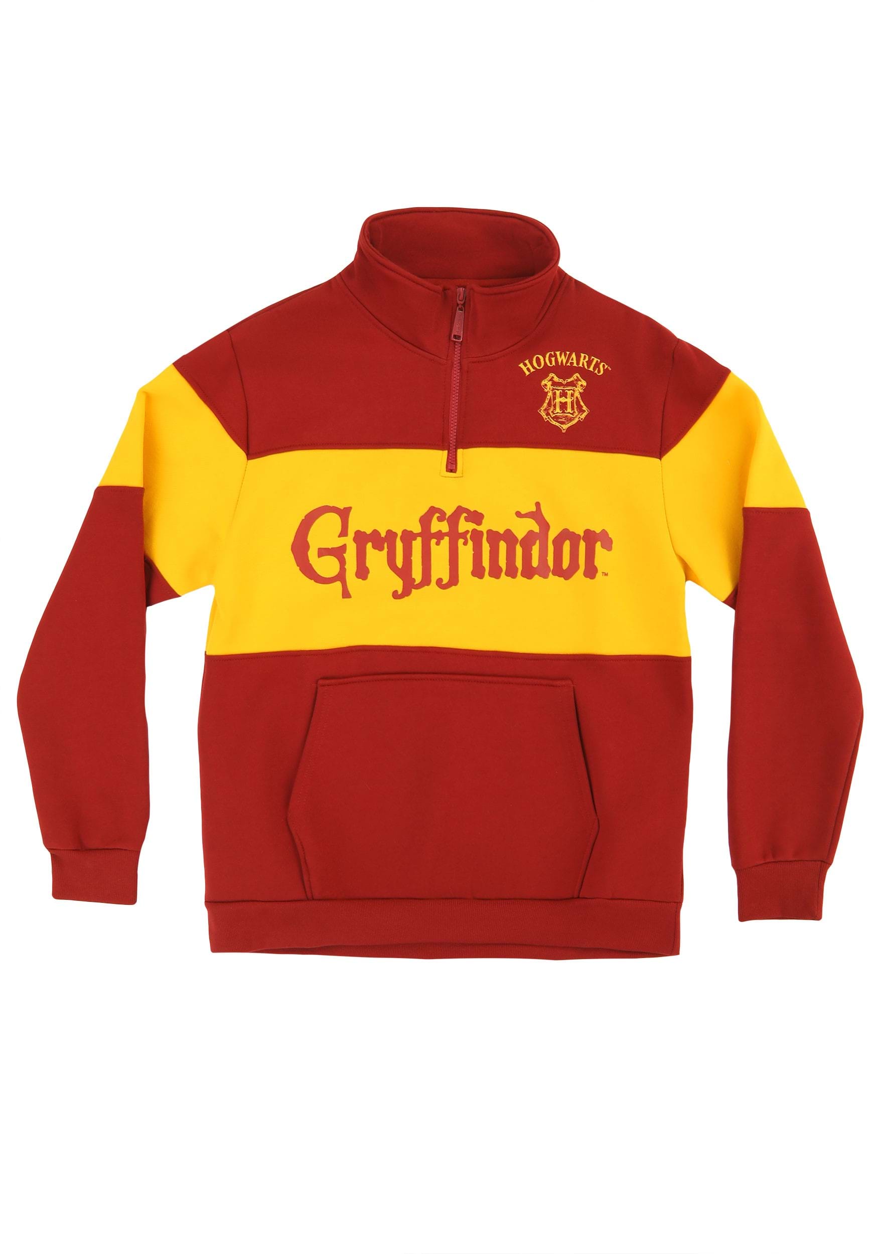 Adult Gryffindor 1/4 Zip Sweater