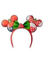 LOUNGEFLY MICKEY MINNIE ORNAMENT HEANDBAND