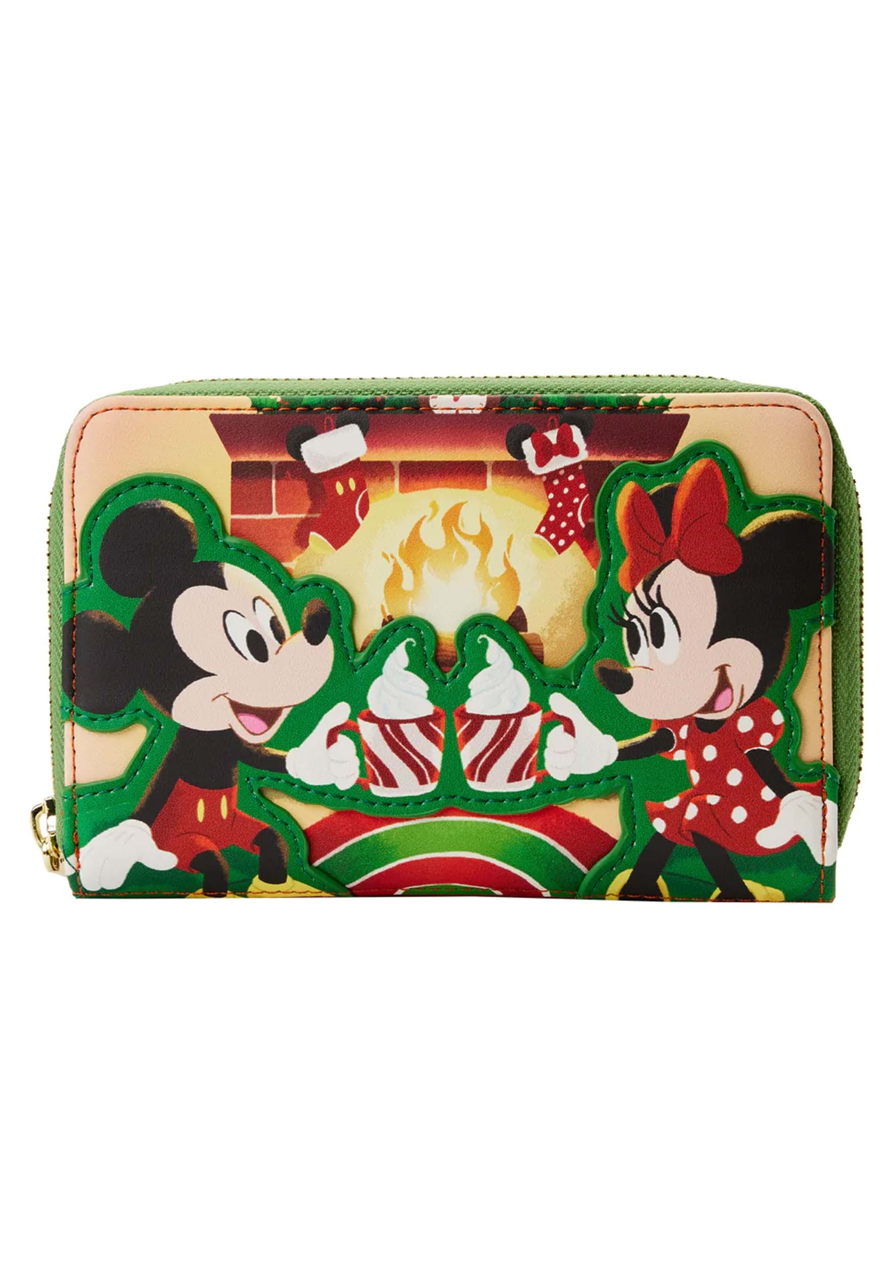 Disney Mickey & Minnie Hot Cocoa Fireplace Loungefly Wallet