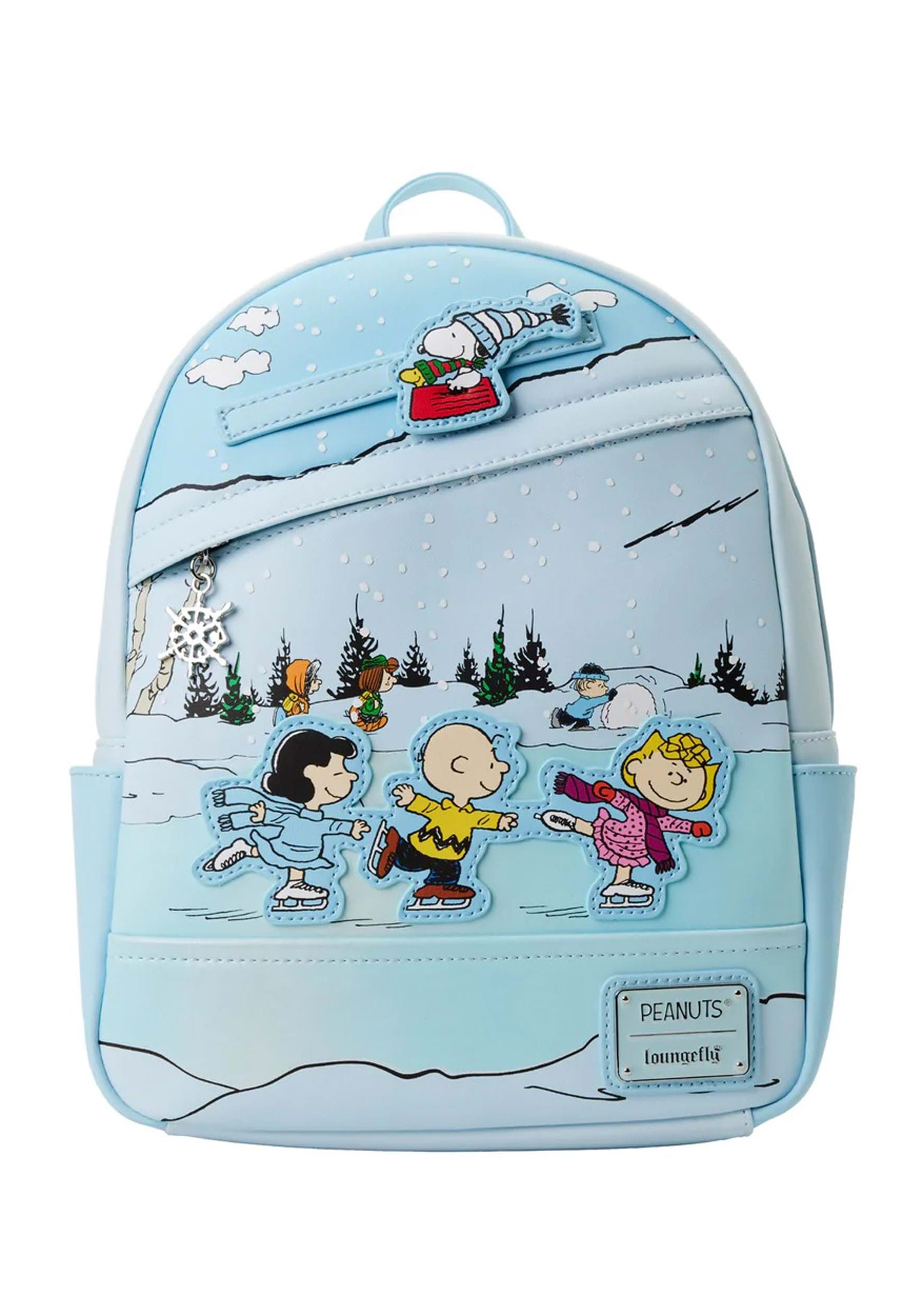 Peanuts Charlie Brown Ice Skating Mini Backpack by Loungefly