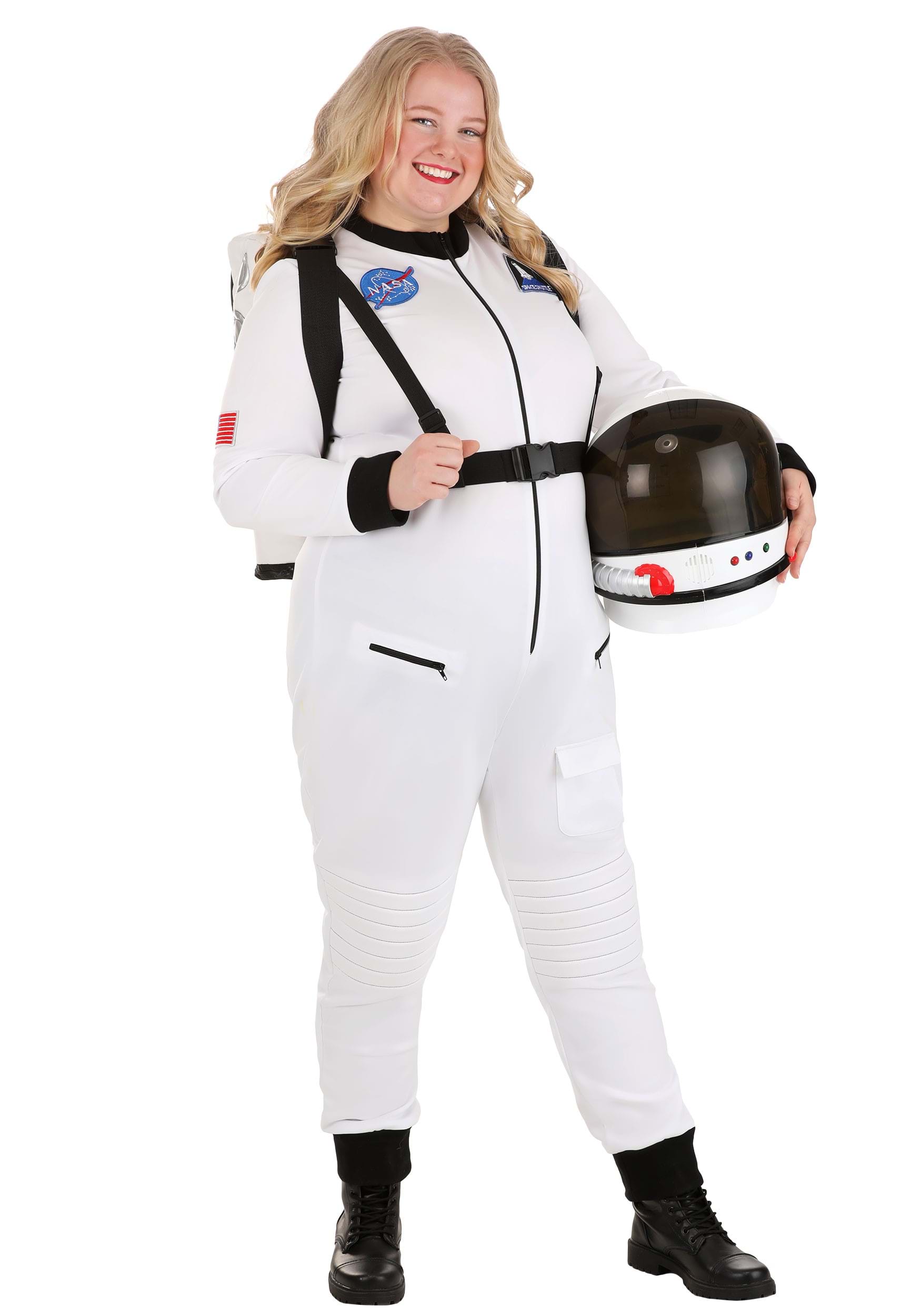 White Astronaut Plus Size Women's Costume , Plus Size Costumes