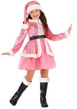Girl's Pink Santa Claus Costume Alt 5