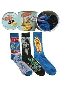 Men's Seinfeld 3 Pack Crew Sock Pint Set UPD