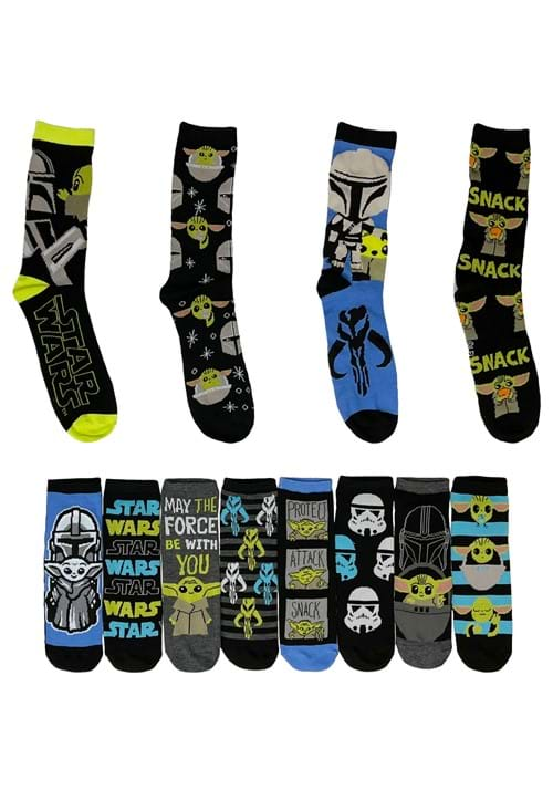 Mens Mandalorian 12 Days of Socks Gift Box