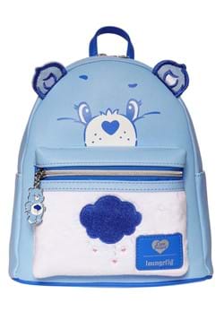 Loungefly Care Bears Grumpy Bear Flocked Mini Backpack
