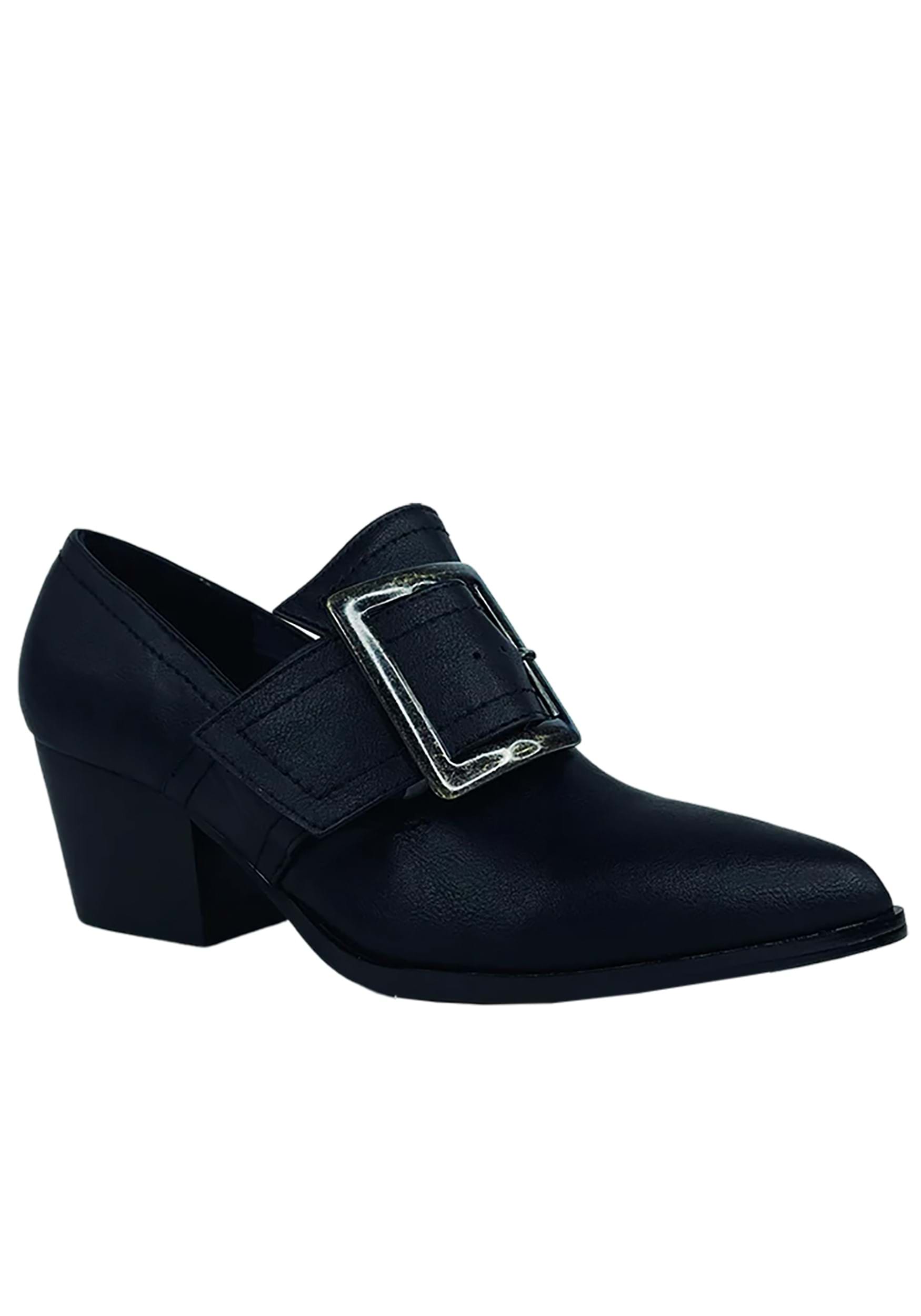 Womens Matte Black Pilgrim Shoes