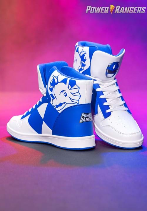 Costume Inspired Power Rangers Blue Sneakers