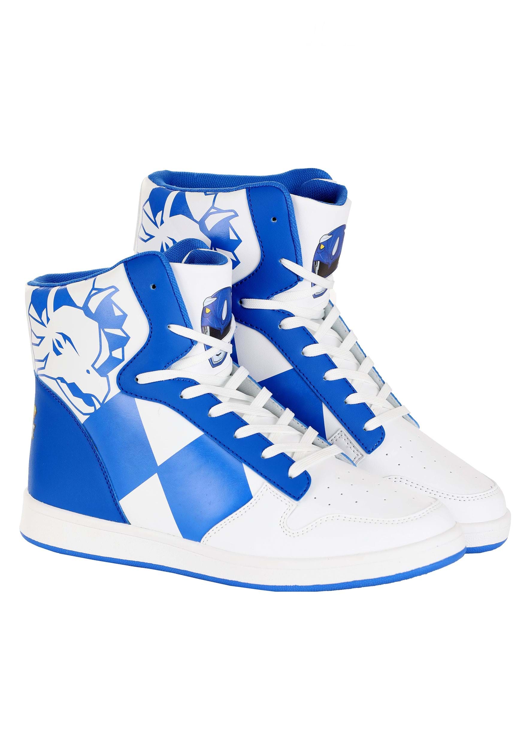 Blue Power Rangers Costume Inspired Sneakers for Adults