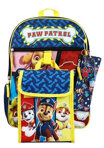Paw Patrol 6 Piece Backpack Set