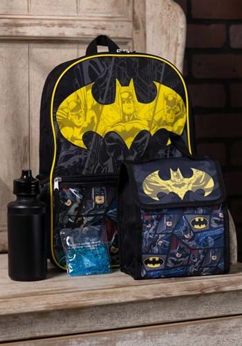 Kid's Batman 4 Piece Backpack Set