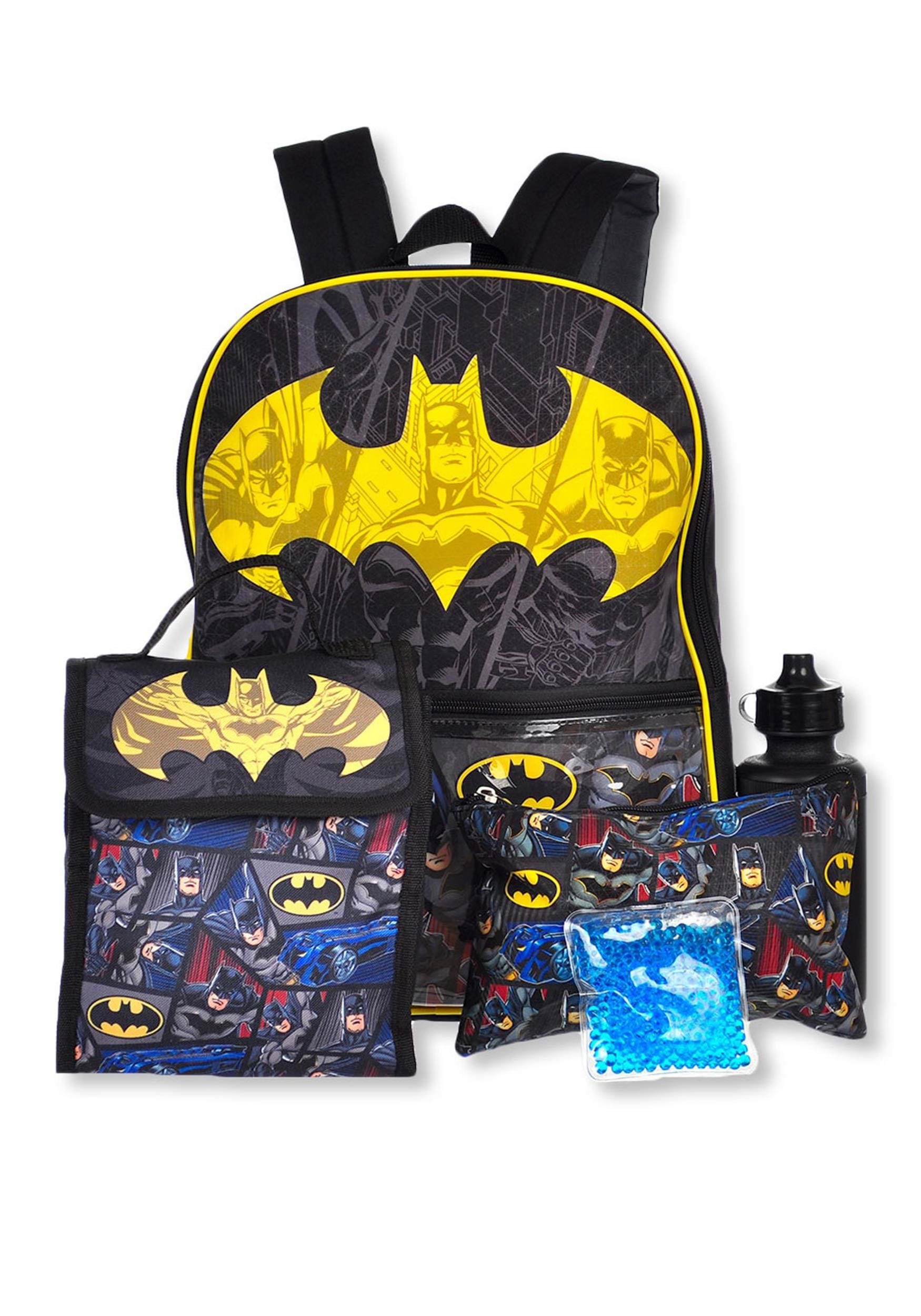 Batman 4 Piece Backpack Set