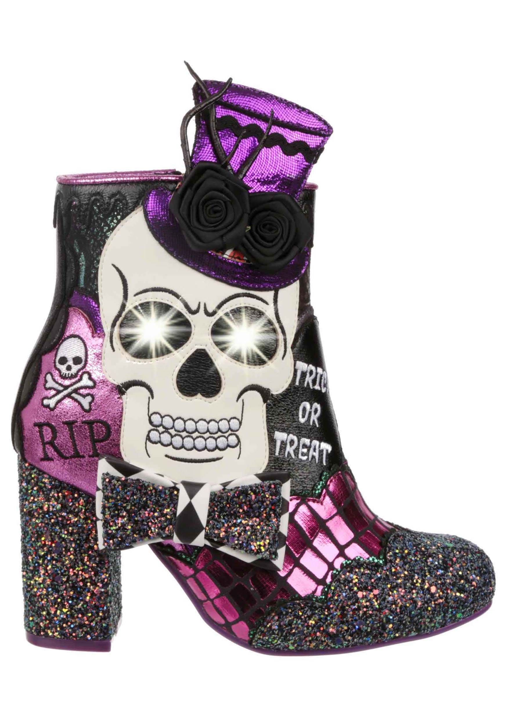 Dance of the Dead Ankle Boot Heel by Irregular Choice