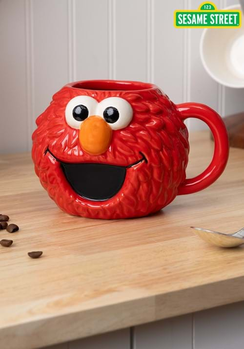 Elmo Head Molded Mug