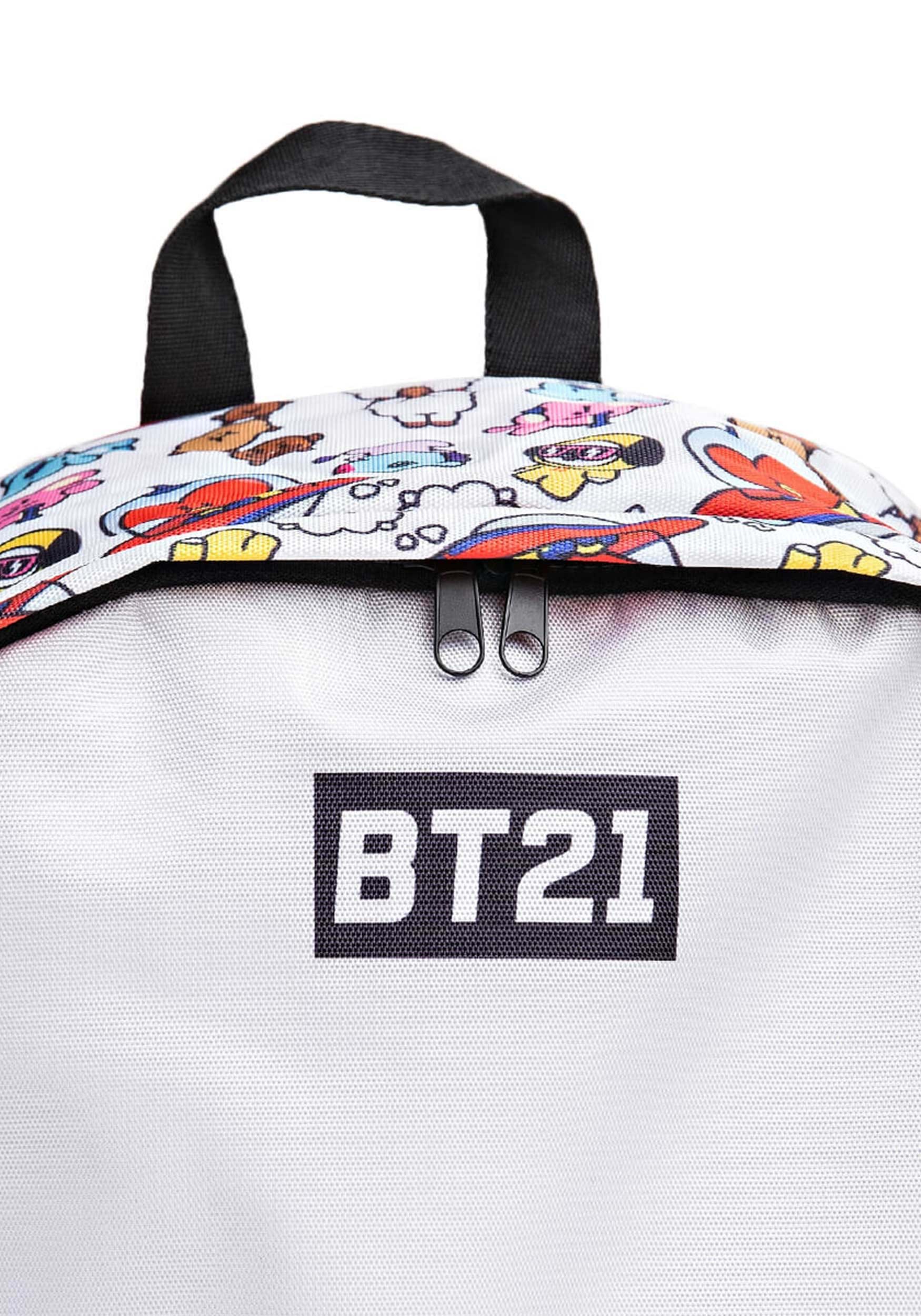 BT21 White Urban Characters Backpack