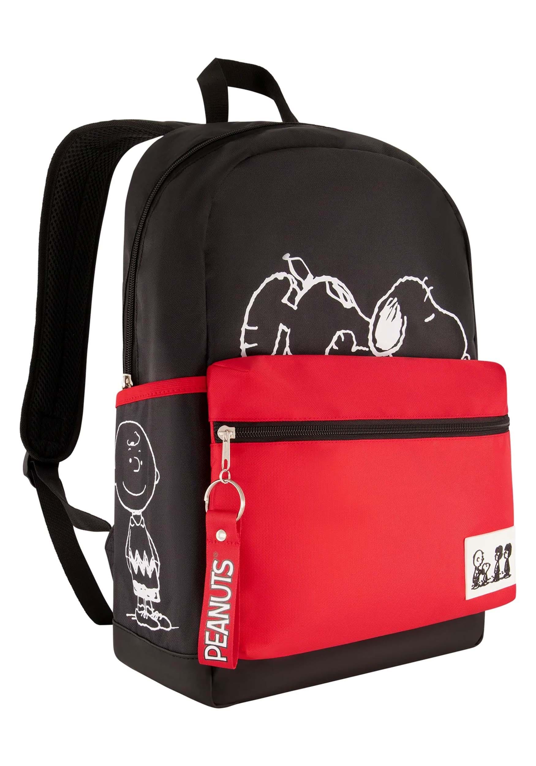 loom Closely ratio Snoopy and Charlie Brown and Woodstock Backpack