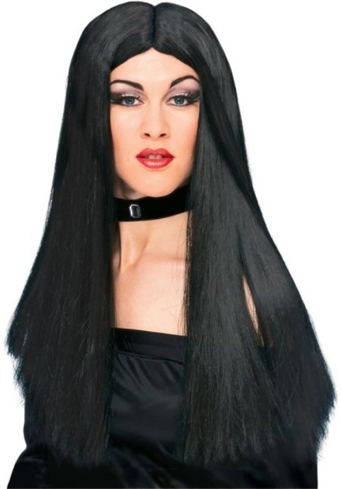 Womens Black Witch Wig