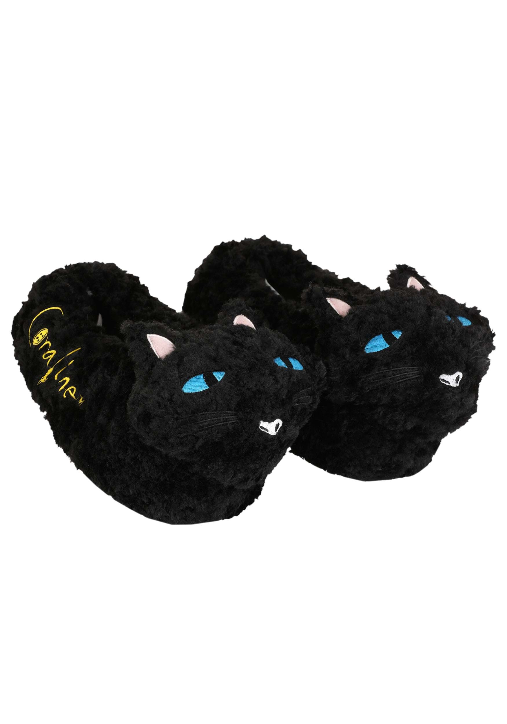 Coraline Cat Adult Slippers | Coraline Accessories