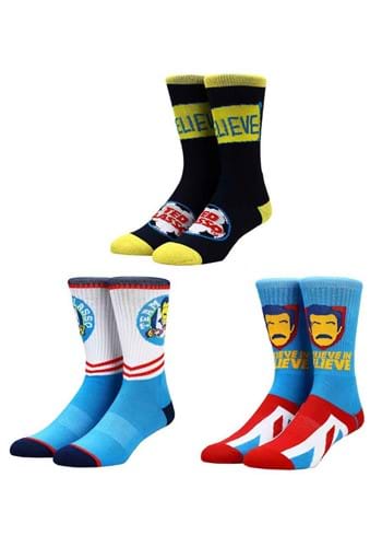 Ted Lasso Icons 3 Pack Crew Socks
