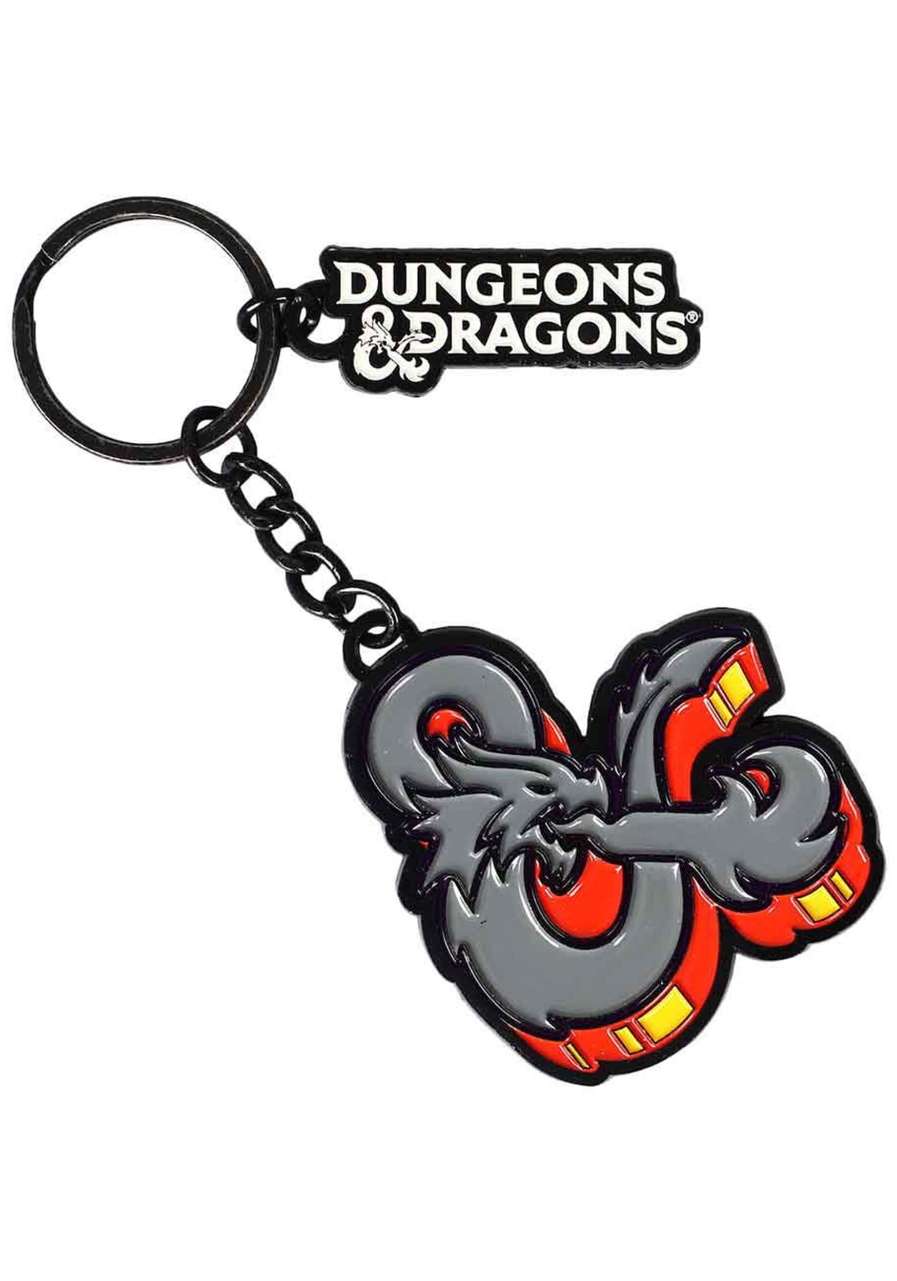 Dungeons and Dragons Icon Logo Keychain