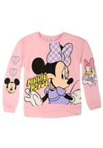 Girls Minnie Checkered Bow Long Sleeve