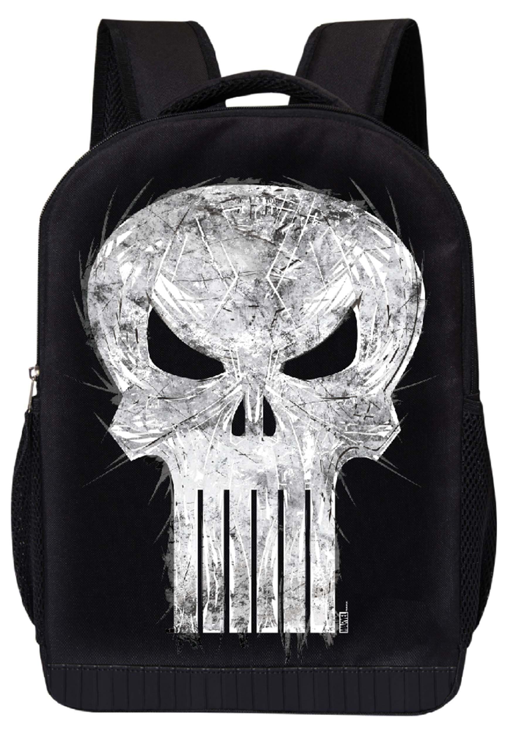 Punisher Embroidered Backpack | Fruugo QA