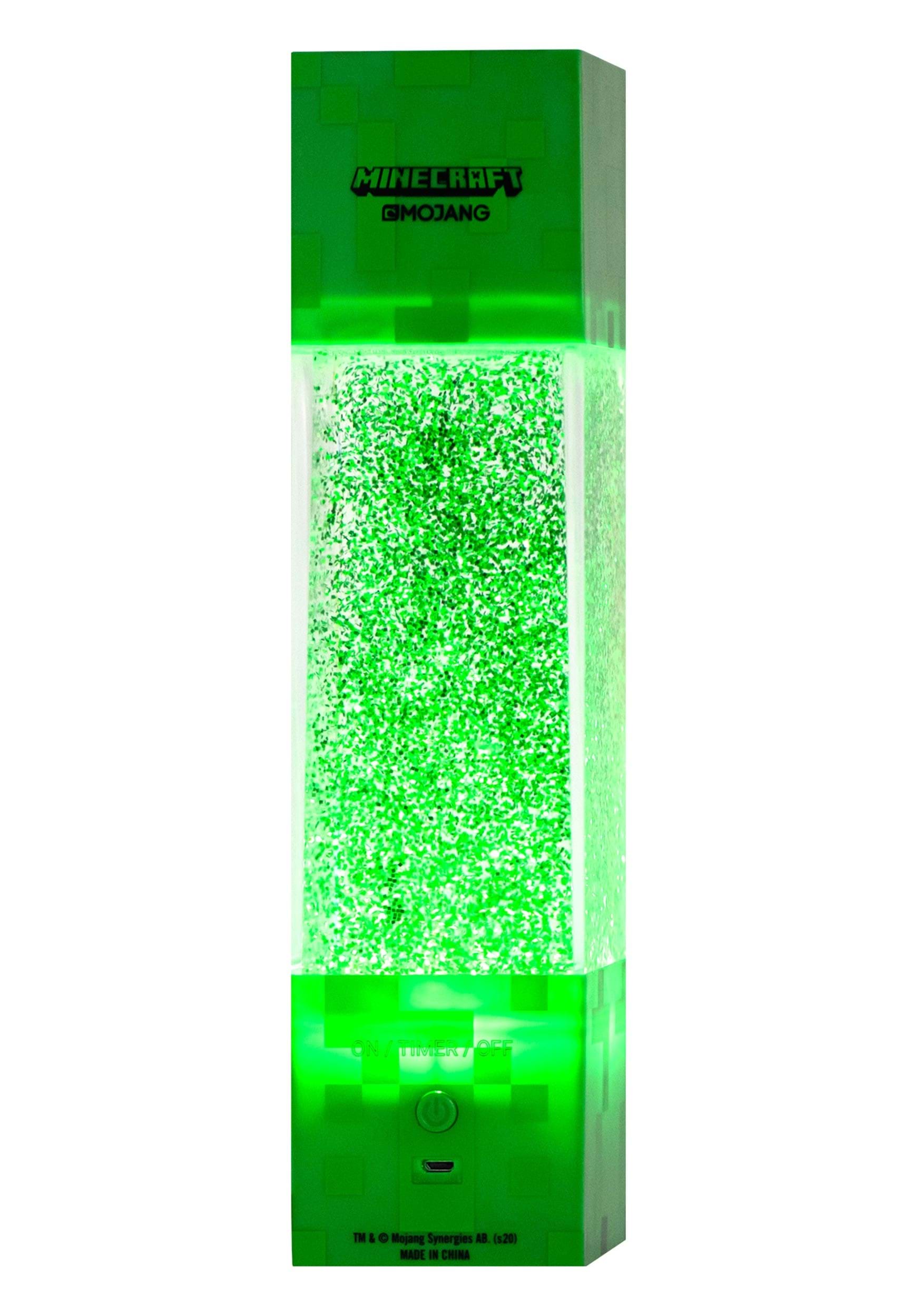Minecraft Green Creeper Glitter Light For Kids