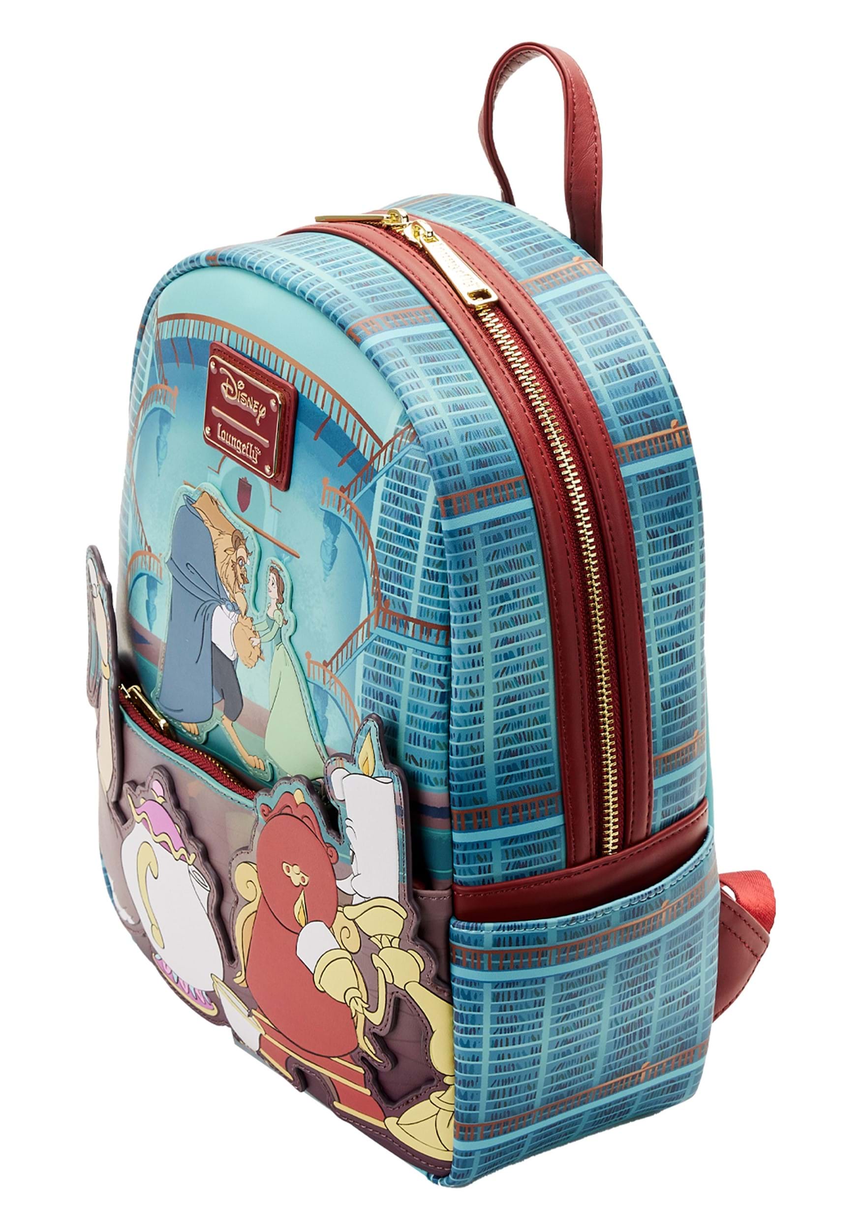 Loungefly Beauty and The Beast Stained-Glass Window Mini Backpack