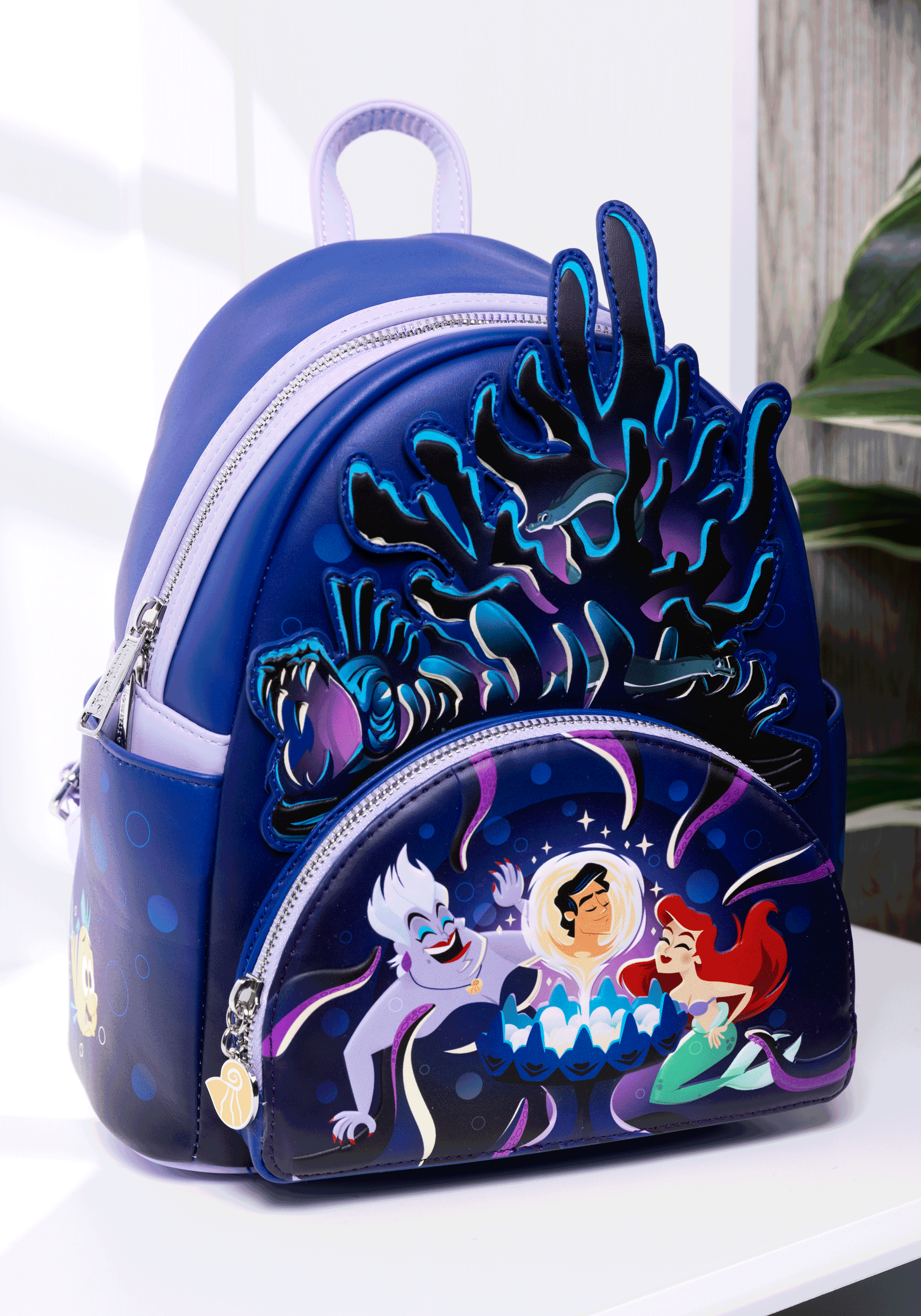 Loungefly Disney The Little Mermaid Ursula’s Lair Glow-in-the-Dark Mini  Backpack