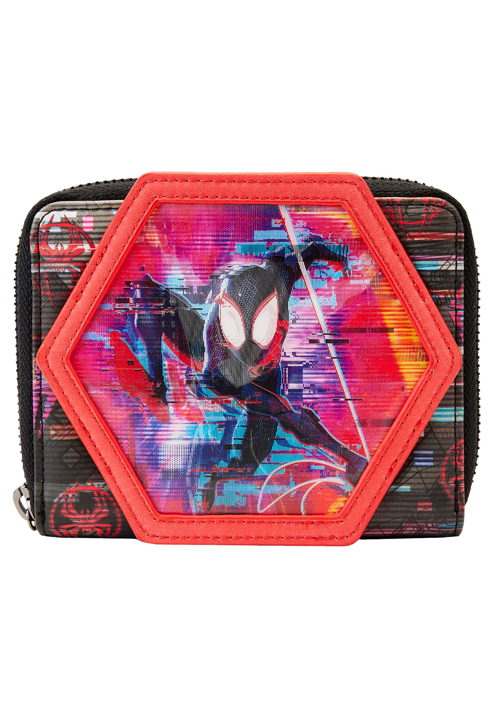 Loungefly Marvel Across the Spiderverse Lenticular Zip Wallet